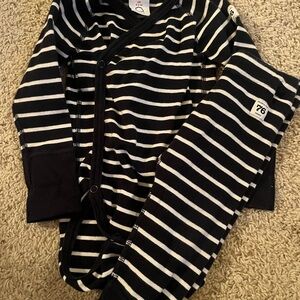 Polarn O. Pyret Baby Navy and White Striped Set 4-6M